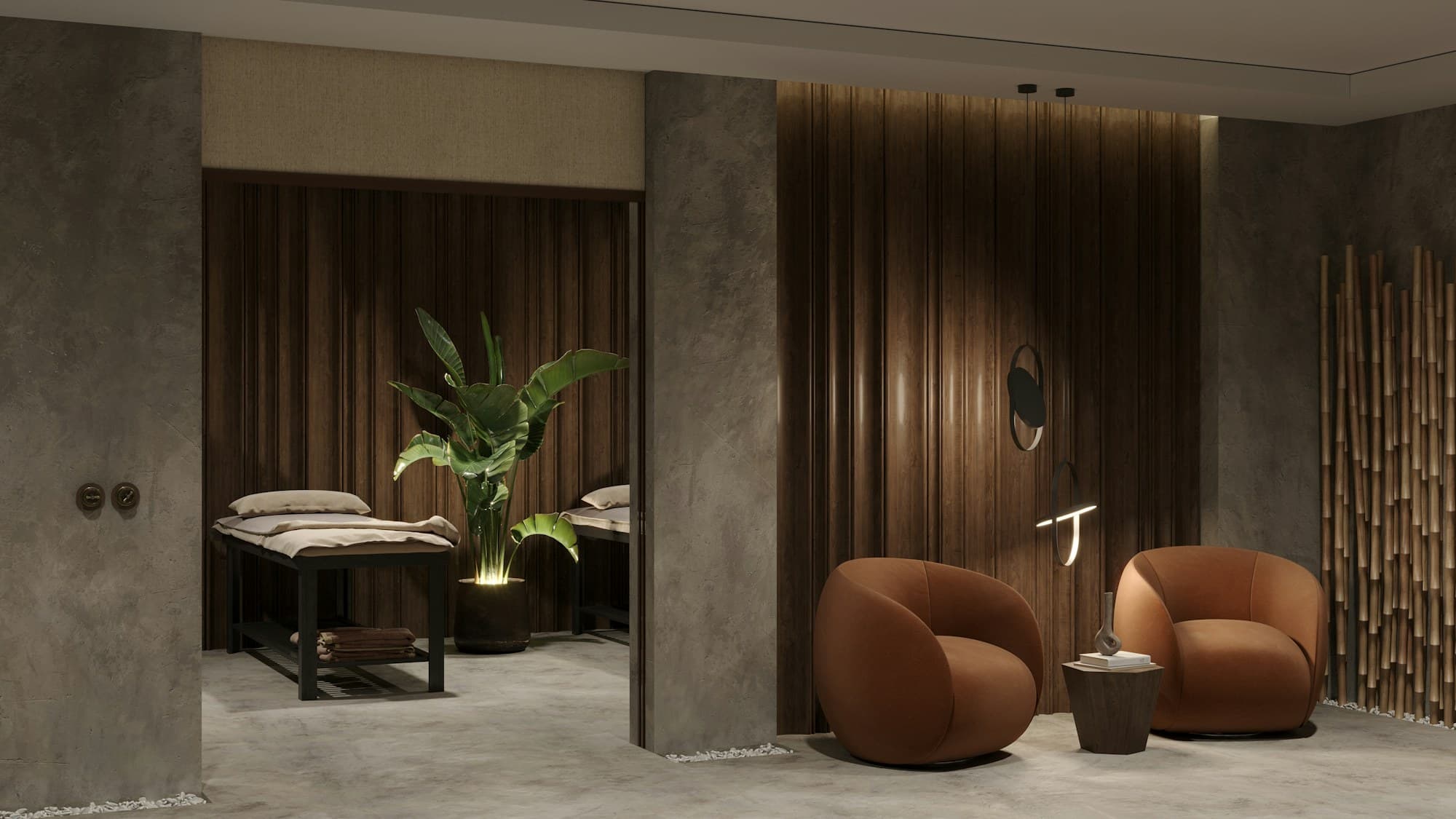 Hotel wellness lounge