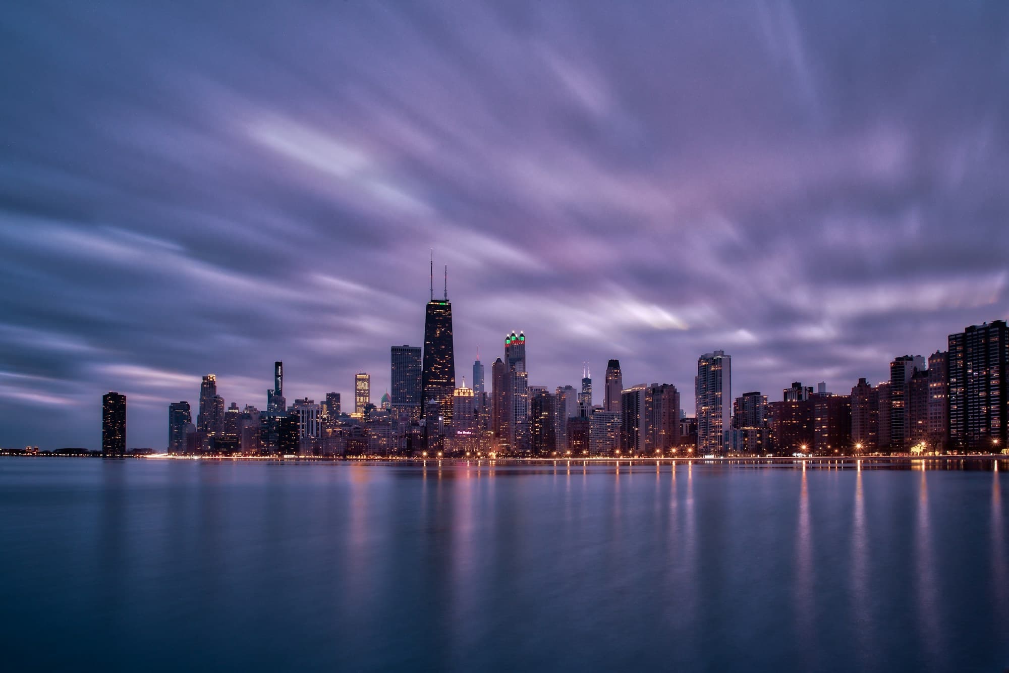 Chicago skyline from the lakefront