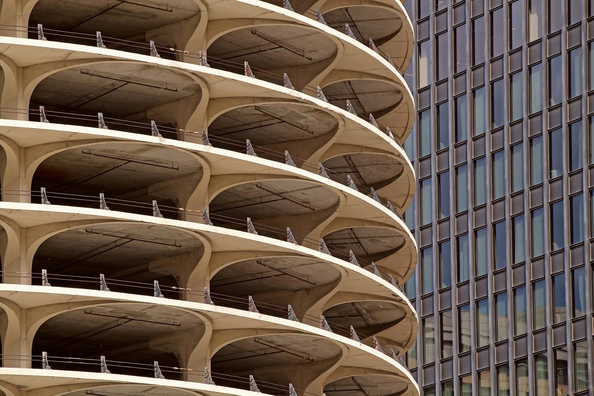 Marina City towers, downtown Chicago